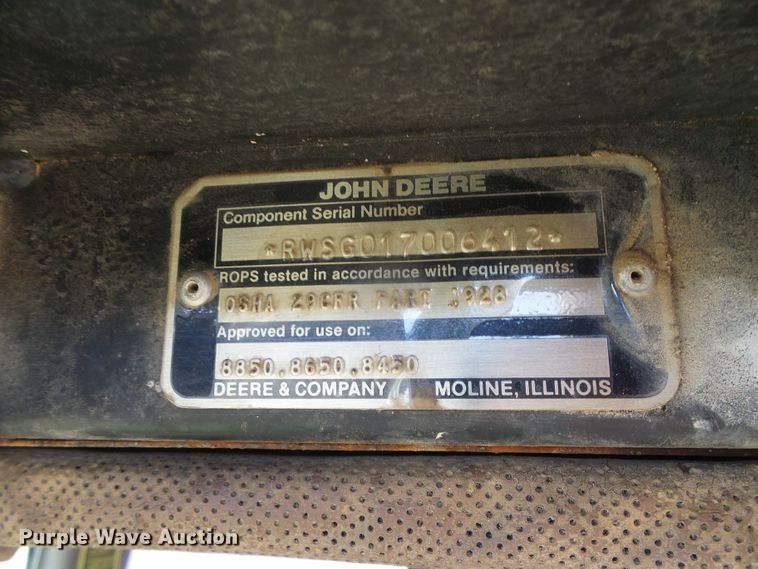 image for item DH4836 1984 John Deere 8650 4WD tractor