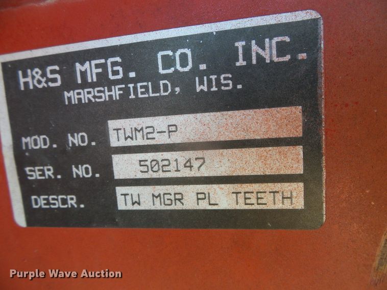 image for item DH4848 H&S TWM2-P windrow hay merger