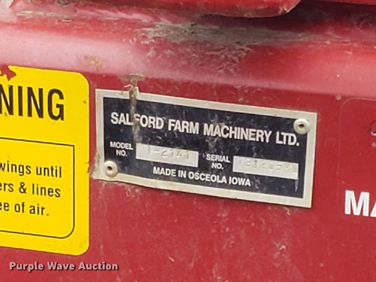 image for item DH5782 2013 Salford L-2141 vertical tillage