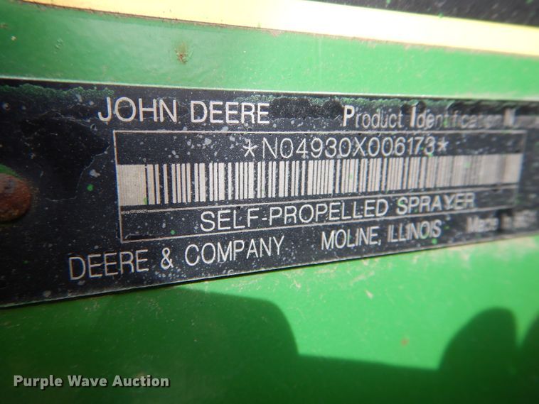 image for item DH6452 2009 John Deere 4930 applicator