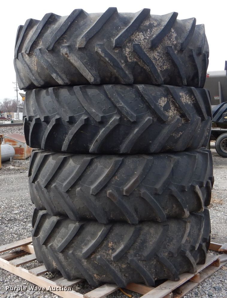 image for item GO9527 (4) Titan 620/70R46 tires and wheels