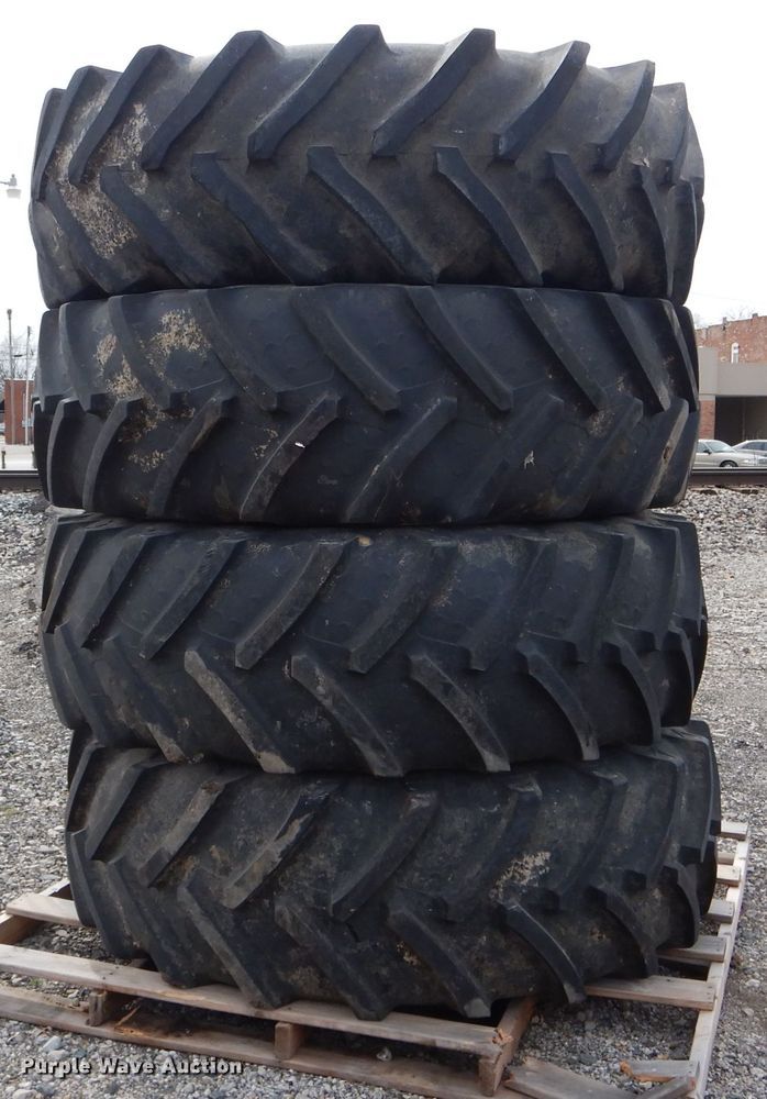 image for item GO9527 (4) Titan 620/70R46 tires and wheels