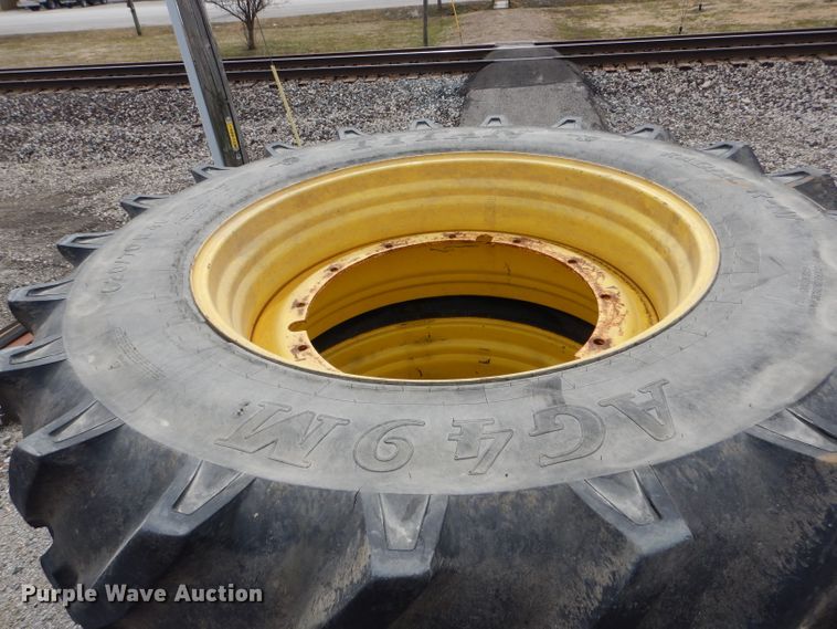 image for item GO9527 (4) Titan 620/70R46 tires and wheels