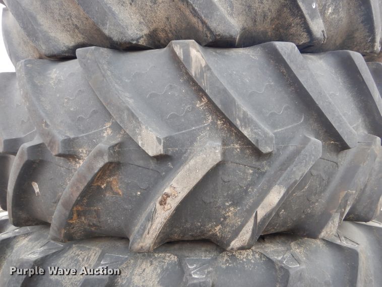 image for item GO9527 (4) Titan 620/70R46 tires and wheels