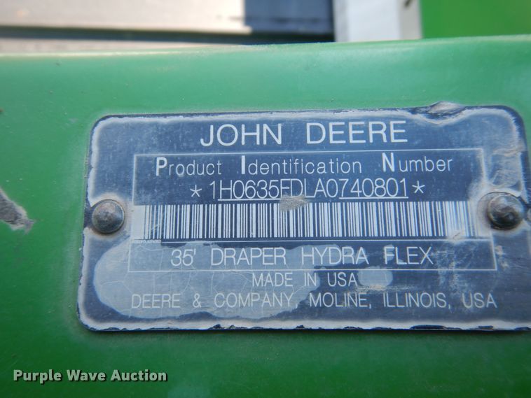 image for item GW9564 2010 John Deere 635FD HydraFlex flex head