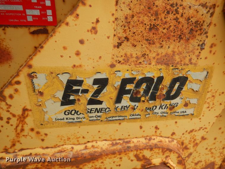 image for item DF7364 1974 Load King EZ Fold equipment trailer