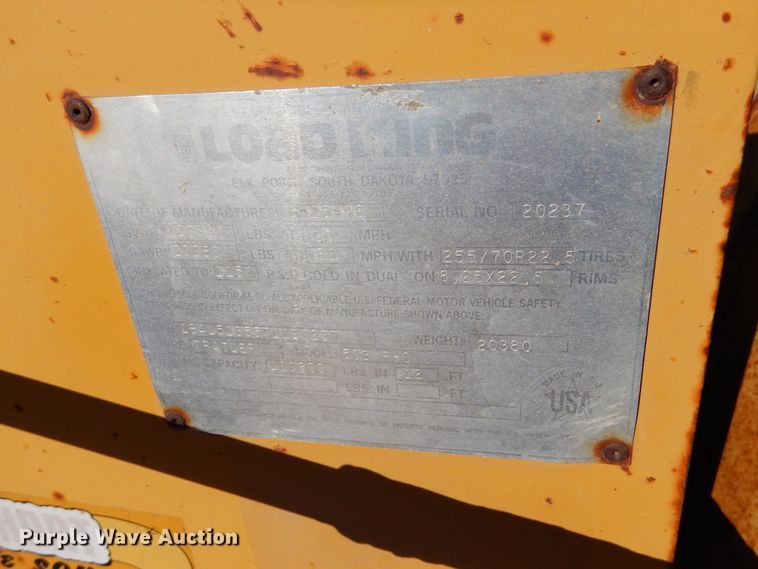 image for item DF7402 1996 Load King 503 PHD lowboy equipment trailer