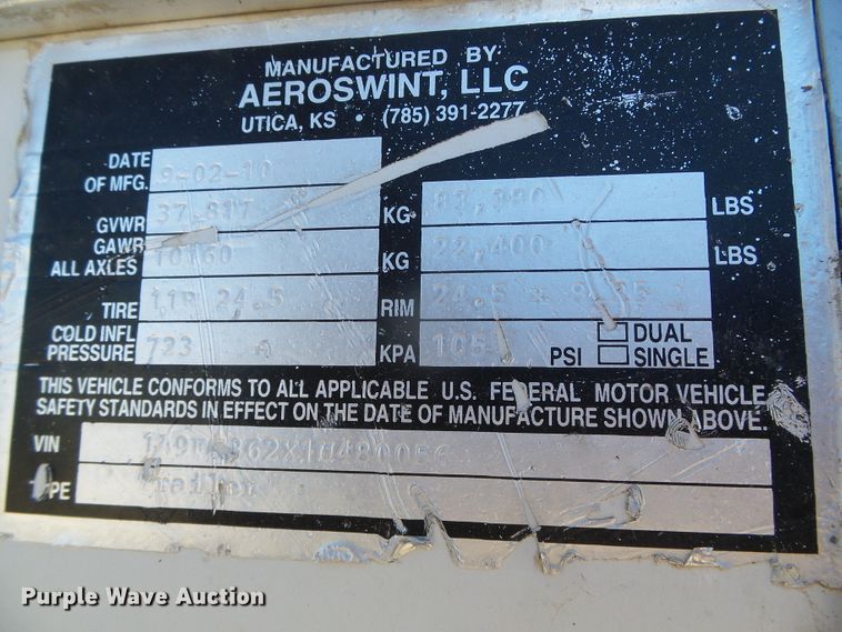 image for item DH4815 2011 Aeroswint silage trailer