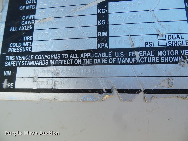 image for item DH4815 2011 Aeroswint silage trailer