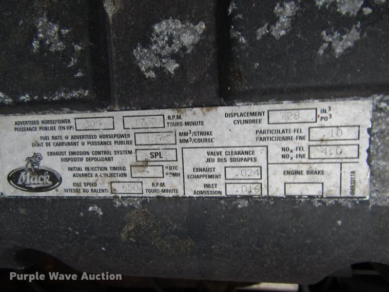 image for item DH8453 1999 Mack DM600 roll-off container truck