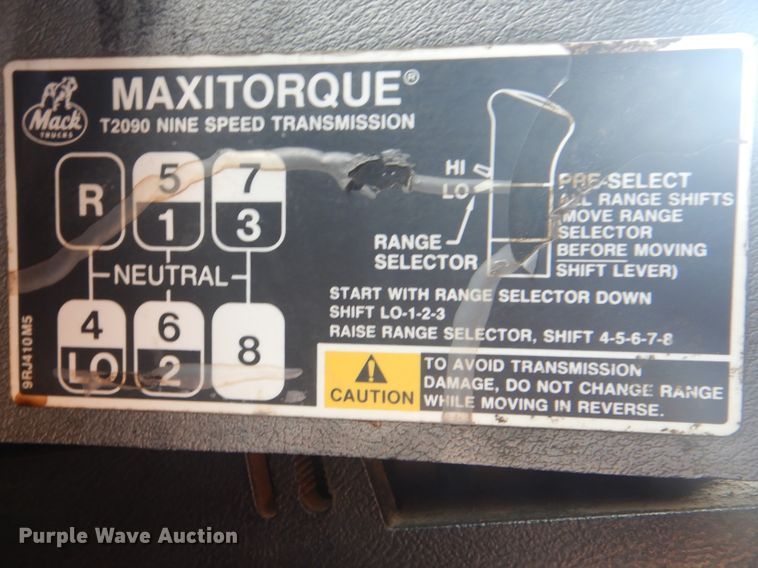 image for item DI2454 1998 Mack CL dump truck