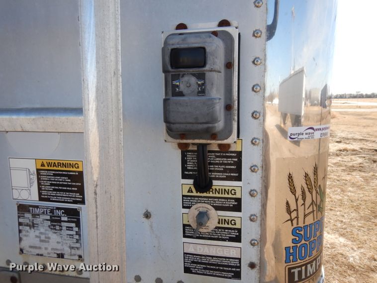 image for item ER9968 2001 Timpte double hopper bottom grain trailer