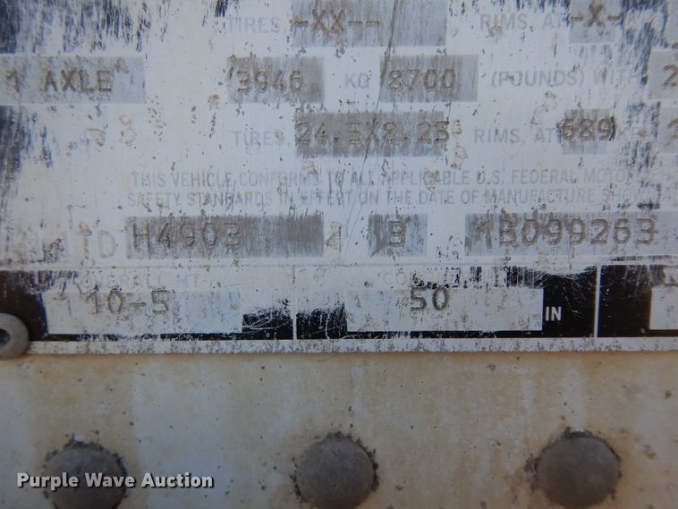 image for item ER9968 2001 Timpte double hopper bottom grain trailer