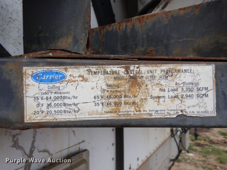 image for item ER9998 1996 Wabash refrigerated dry van trailer