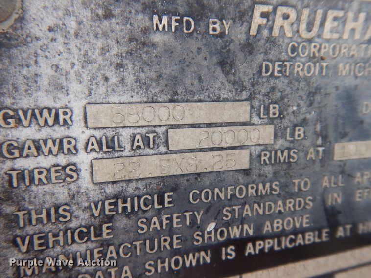 image for item ER9999 1990 Fruehauf FB9-1.5-F2-53LP dry van trailer