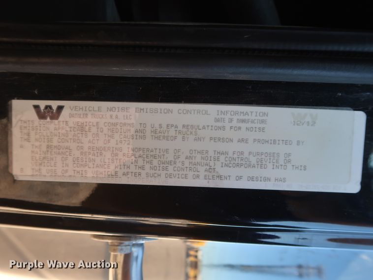 image for item GS9765 2013 Western Star 4900SB semi truck