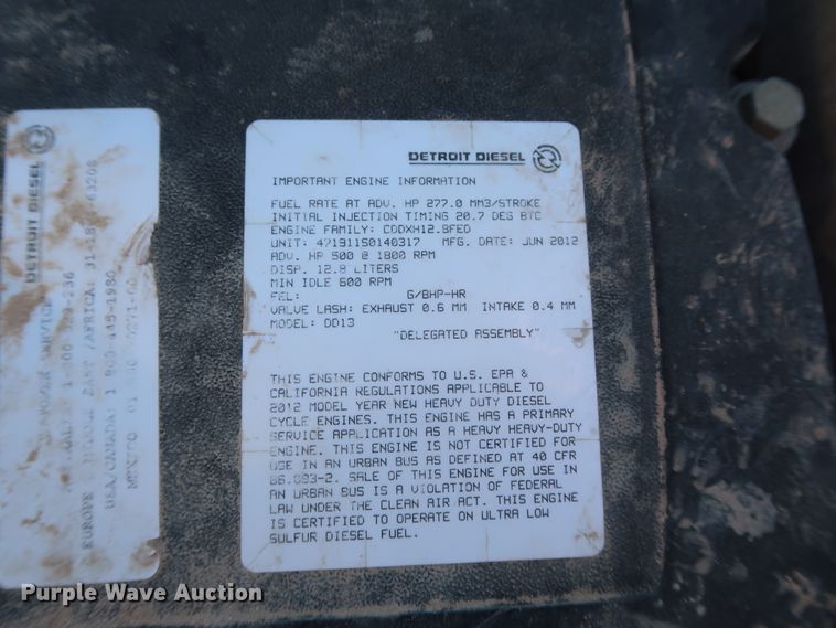 image for item GS9767 2013 Western Star 4900SB semi truck