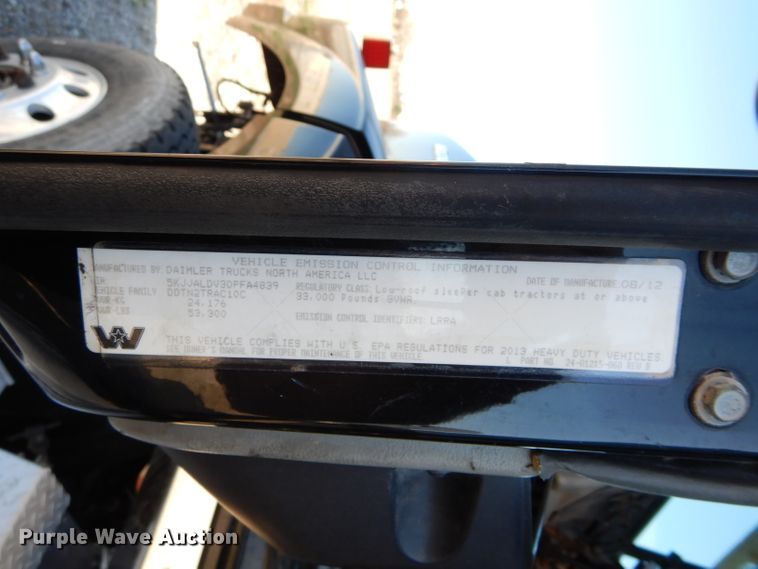 image for item GS9770 2013 Western Star 4900SB semi truck