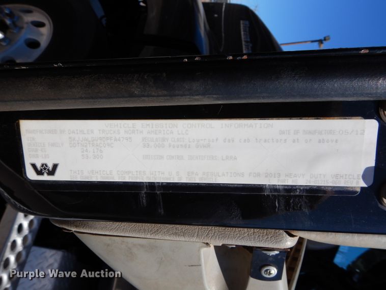 image for item GS9771 2013 Western Star 4900SB semi truck