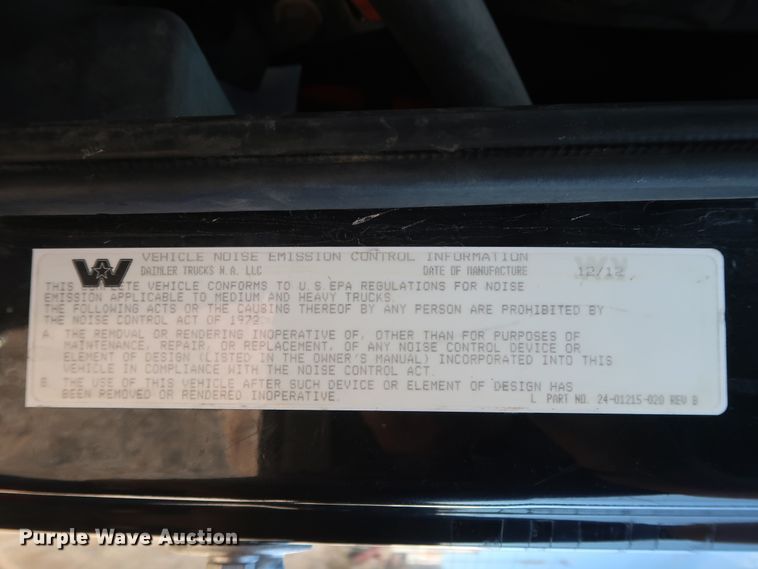 image for item GS9776 2013 Western Star 4900SB semi truck