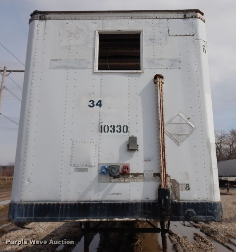 image for item GX9967 1991 Stoughton AVW345SWEDGE flatbed trailer