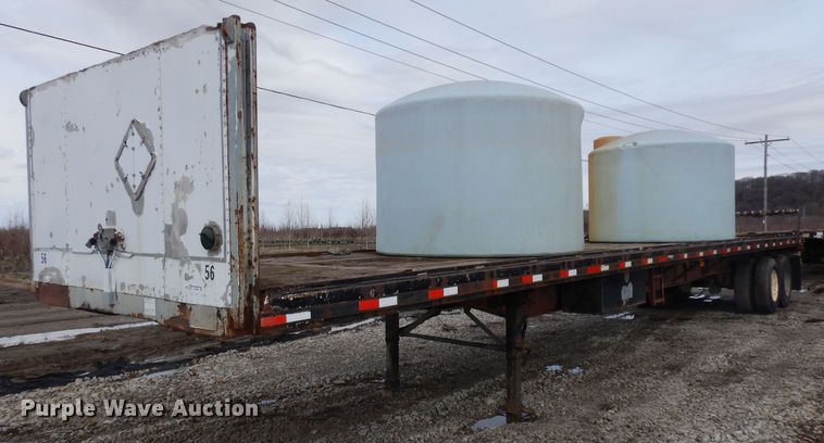 image for item GX9968 1986 Great Dane CPSC48 flatbed trailer