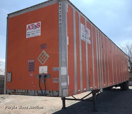 image for item H1322 1996 Wabash dry van trailer