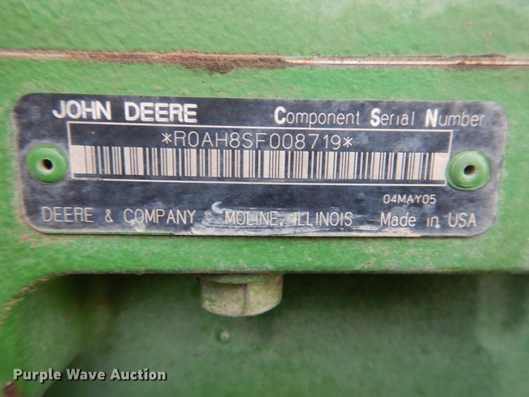 image for item DJ3015 2005 John Deere 8520 MFWD tractor