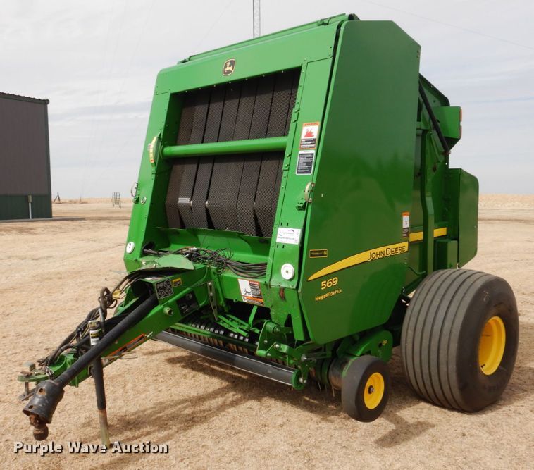 image for item DJ3019 2013 John Deere 569 Mega Wide Plus round baler