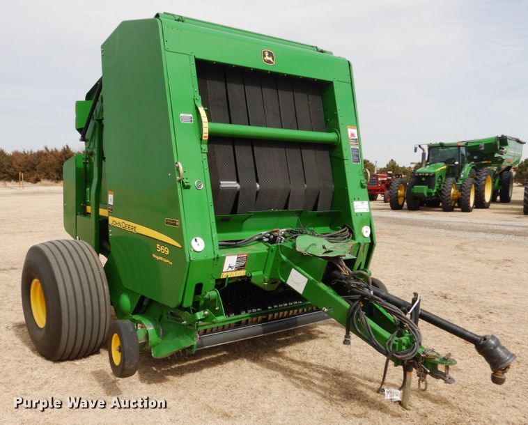 image for item DJ3019 2013 John Deere 569 Mega Wide Plus round baler