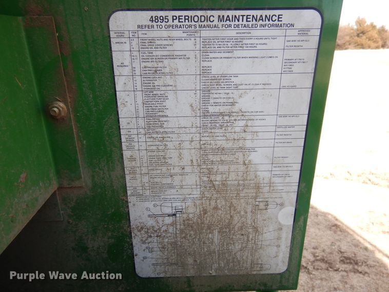 image for item DJ3022 2006 John Deere 4895 windrower