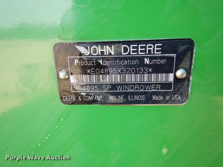 image for item DJ3022 2006 John Deere 4895 windrower