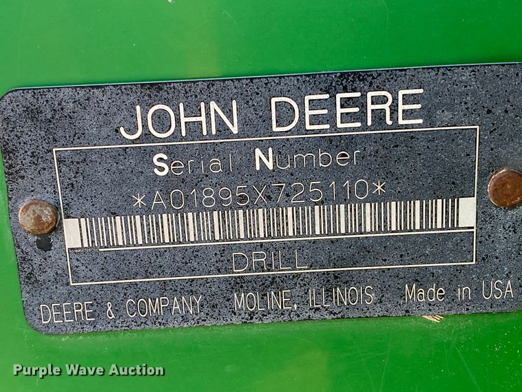 image for item DJ3043 2008 John Deere 1895 no-till air seeder
