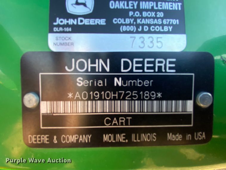 image for item DJ3043 2008 John Deere 1895 no-till air seeder