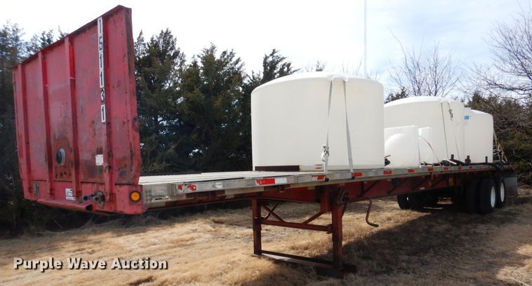 image for item DJ3071 1998 Trailmobile flatbed nurse tank trailer