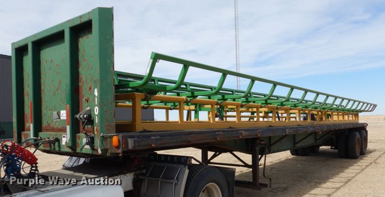 image for item DJ3072 1988 Fruehauf FB8 bale carrier flatbed trailer