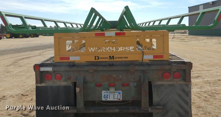 image for item DJ3072 1988 Fruehauf FB8 bale carrier flatbed trailer