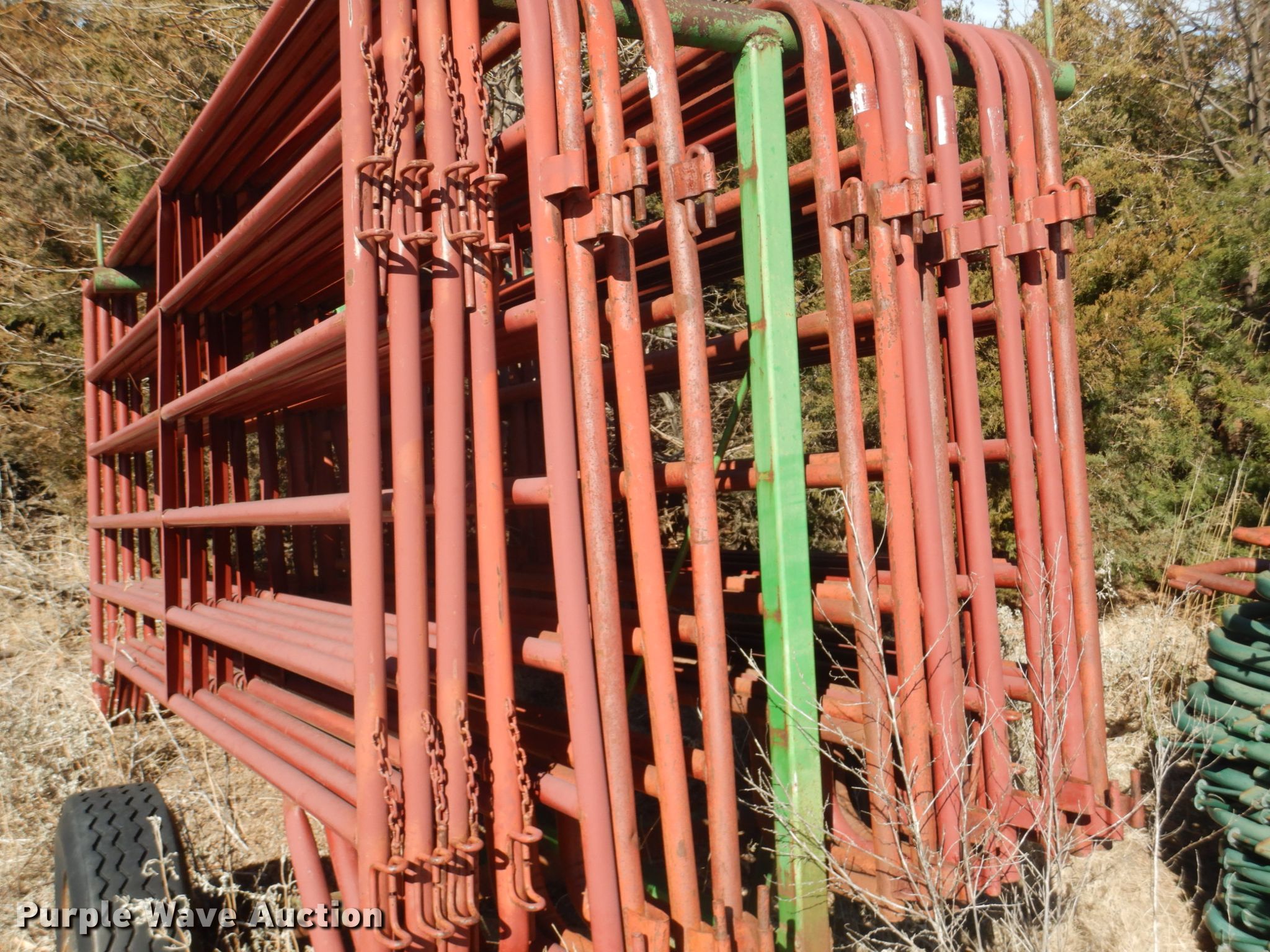 Livestock panel trailer in Wakeeney, KS Item DJ3077 sold Purple Wave