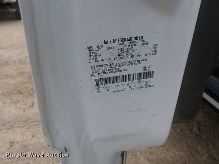 image for item DC3269 2009 Ford F150  SuperCab pickup truck