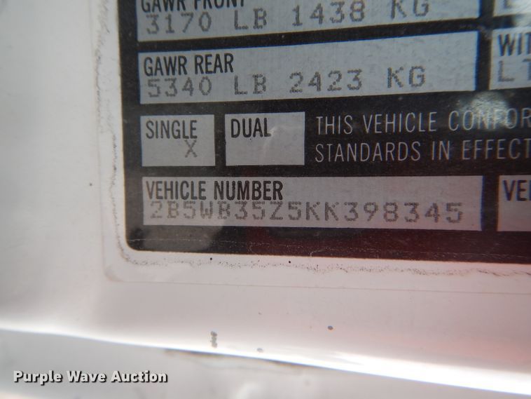 image for item DF3020 1989 Dodge Ram Wagon 350  van