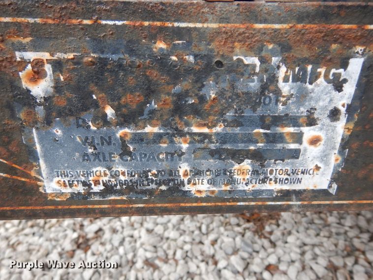 image for item DG6354 2002 Starlite utility trailer