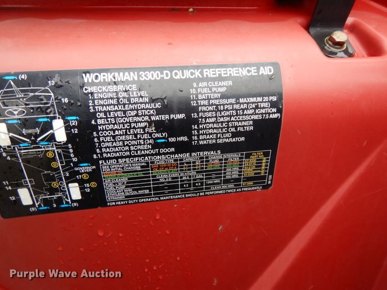 image for item DH2417 Toro Workman 3300D