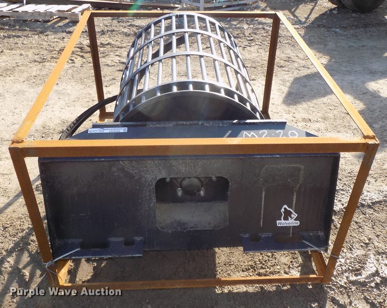 Wolverine skid steer rotary rock picker in Omaha, NE Item DO9399 sold