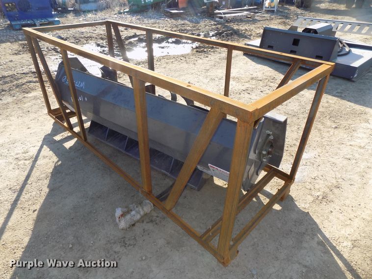 Mower King skid steer tiller in Omaha, NE Item DO9401 sold Purple Wave