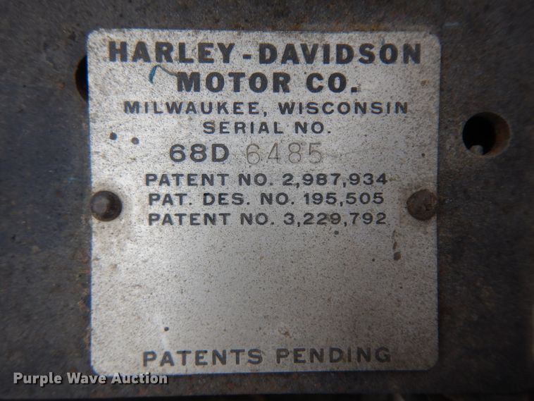 image for item ER9986 1968 Harley Davidson golf cart