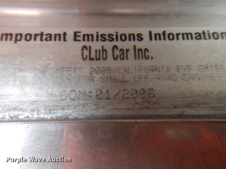 image for item ER9988 2006 Club Car golf cart