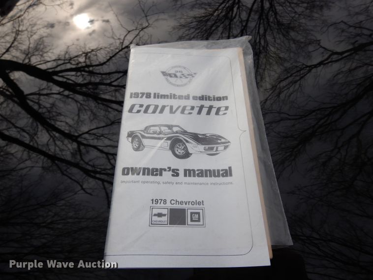 image for item FD9863 1978 Chevrolet Corvette  pace car