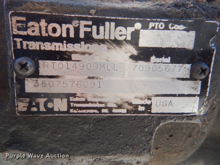 image for item GD9221 Eaton Fuller RTO14909MLL manual transmission
