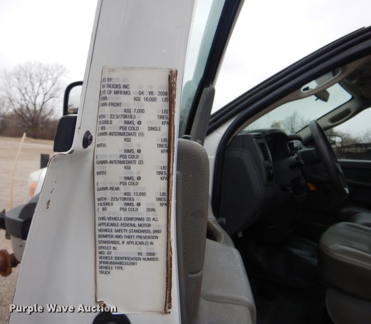 image for item GF9127 2008 Sterling Bullet 4500 Quad Cab flatbed truck