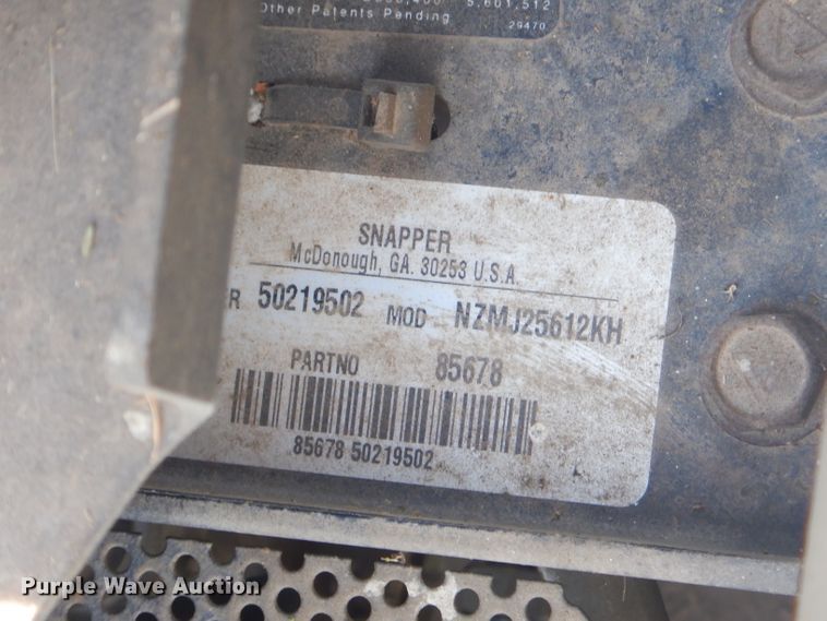 image for item GO9975 Snapper-pro NZMJ25612KH lawn mower